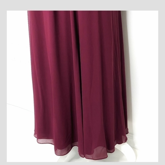 Show Me Your MuMu Dress Empire Waist Sleeveless Chiffon Maxi Length Keyhole Back - Picture 8 of 11